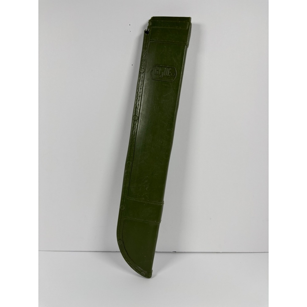 Vintage GI Joe Olive Drab Plastic Machete Scabbard for toy Machete